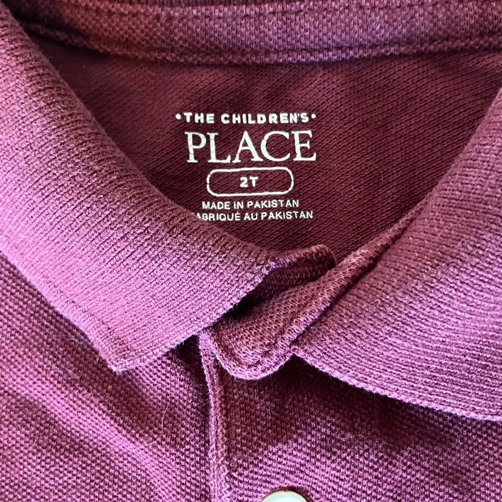 🏷️The Children's Place Maroon Polo Shirt